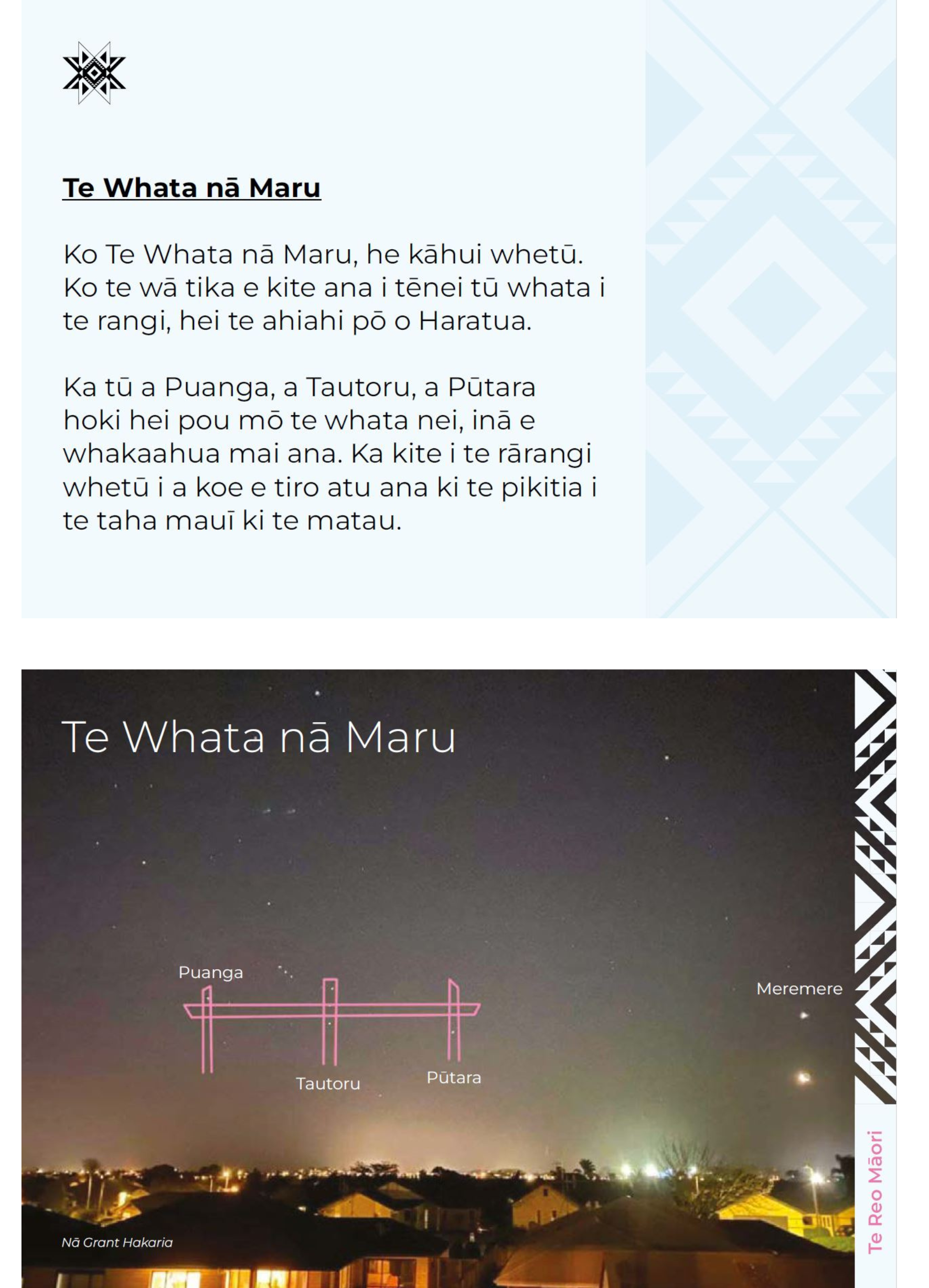 Ngā rewa o te rauemi ko Puanganui o te Rangi