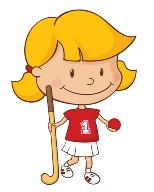 A girl holding a golf club and a golf ball.