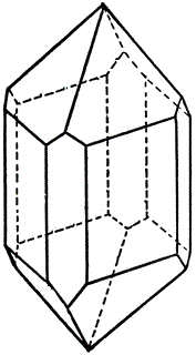 3D diagram of a geometric crystal.