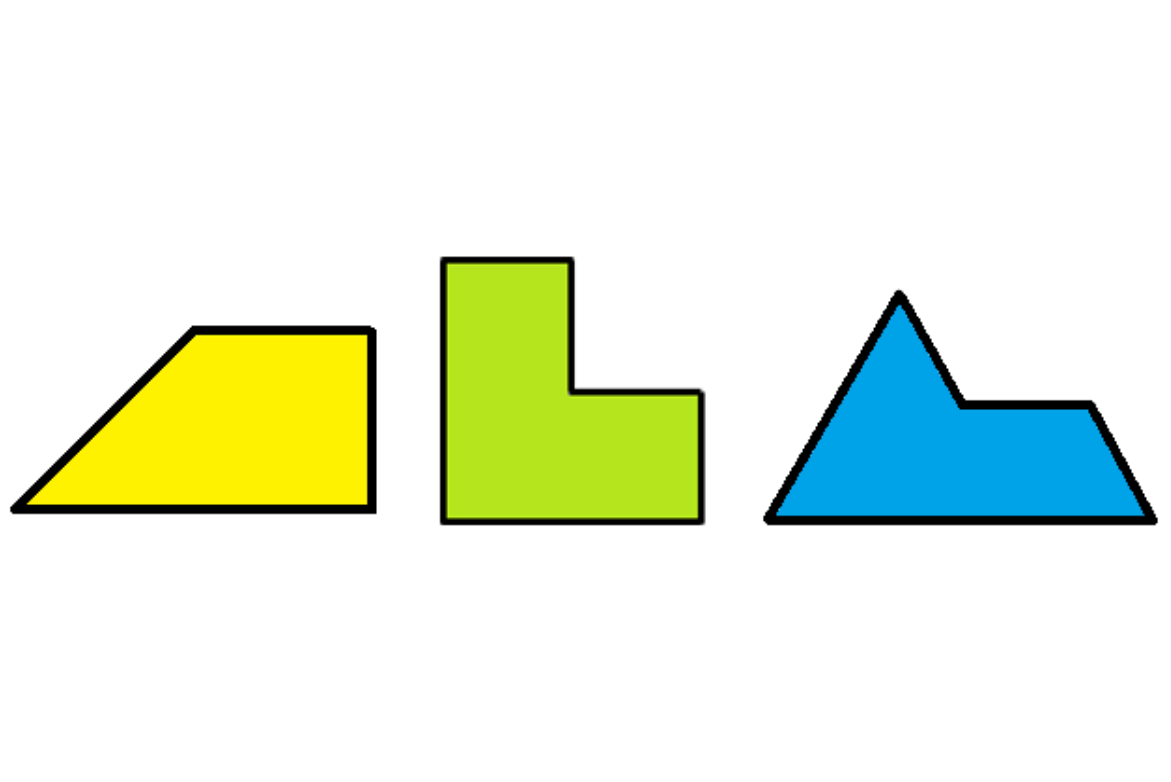 Three Rep-4 shapes in yellow, green, and blue.