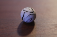 An example of the moon, made from fimo