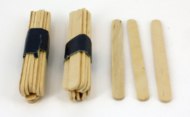 Two bundles of ten sticks, and three individual sticks.
