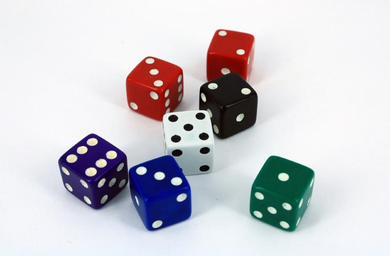 Seven dice.