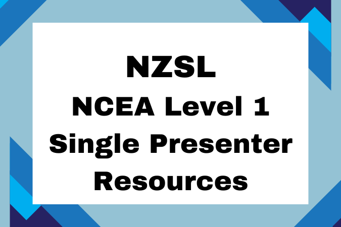 NZSL Single Presenter Resources