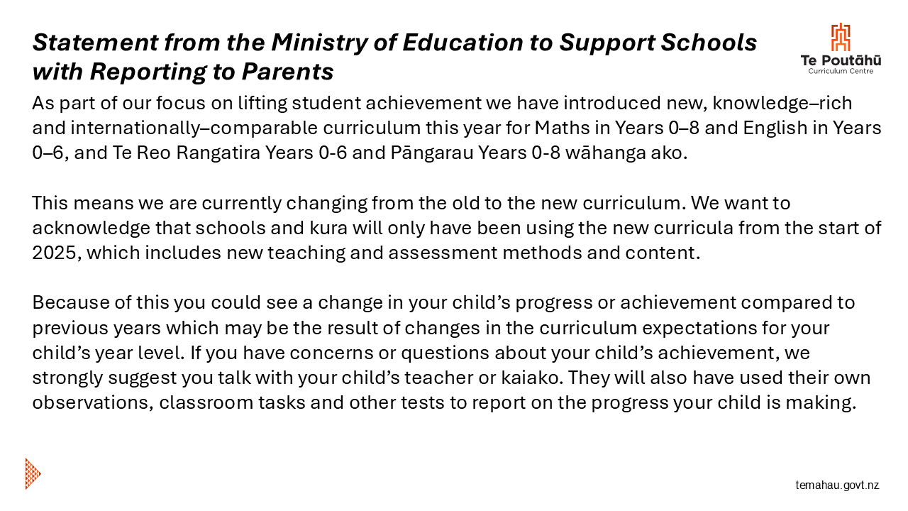 Statement from the Ministry of Education to Support Schools with Reporting to Parents.png
