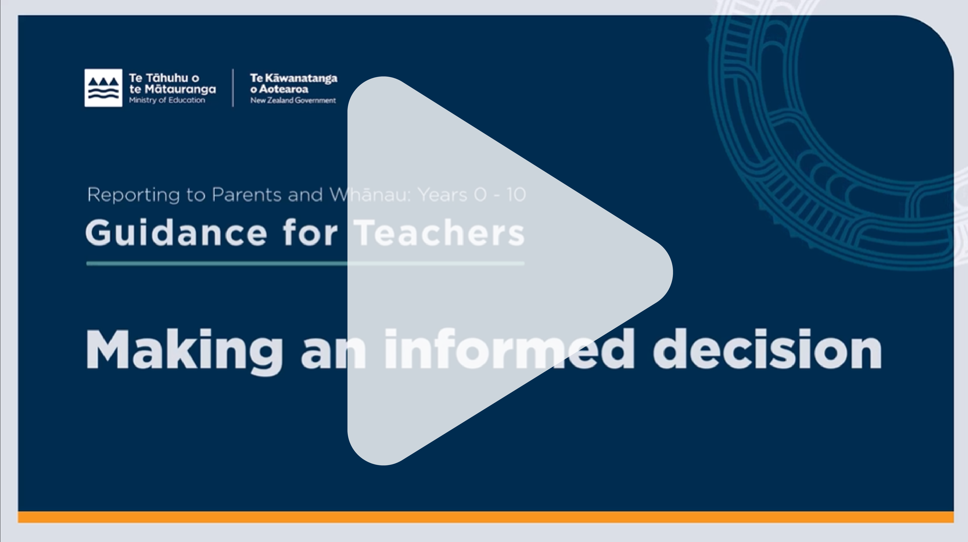 Reporting to Parents and Whanau