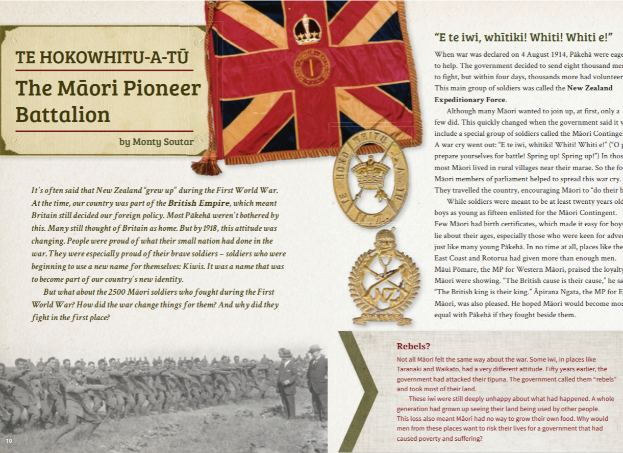 Te Hokowhitu-a-Tū - The Māori Pioneer Battalion